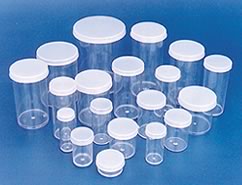 imagen de tubos plasticos con tapa a presion en diferentes medidas
